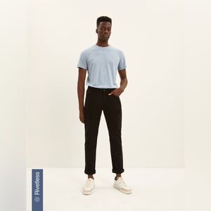 Frank and Oak black slim fit jeans